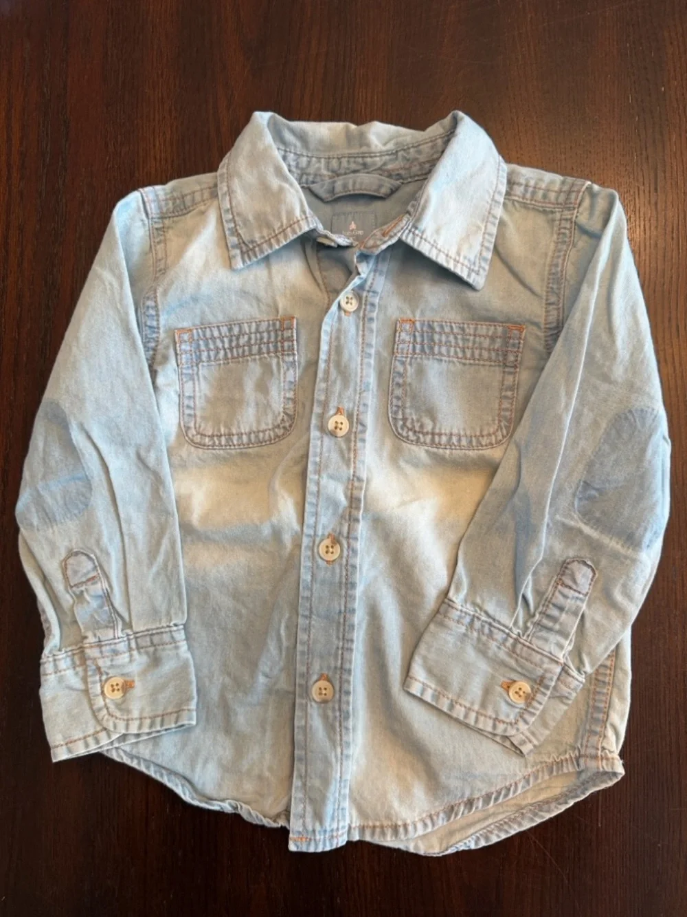 GAP Toddler Boy Buffalo Plaid & Chambray Shirt Bundle 18-24M